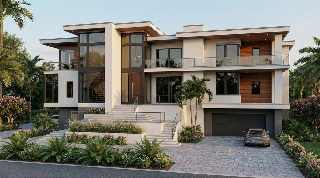 luxury two story home builder near me